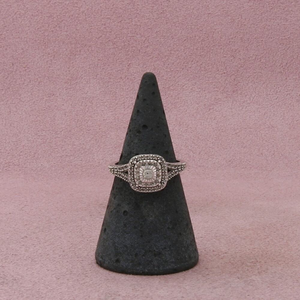sterling silver diamond accent promise ring size 6